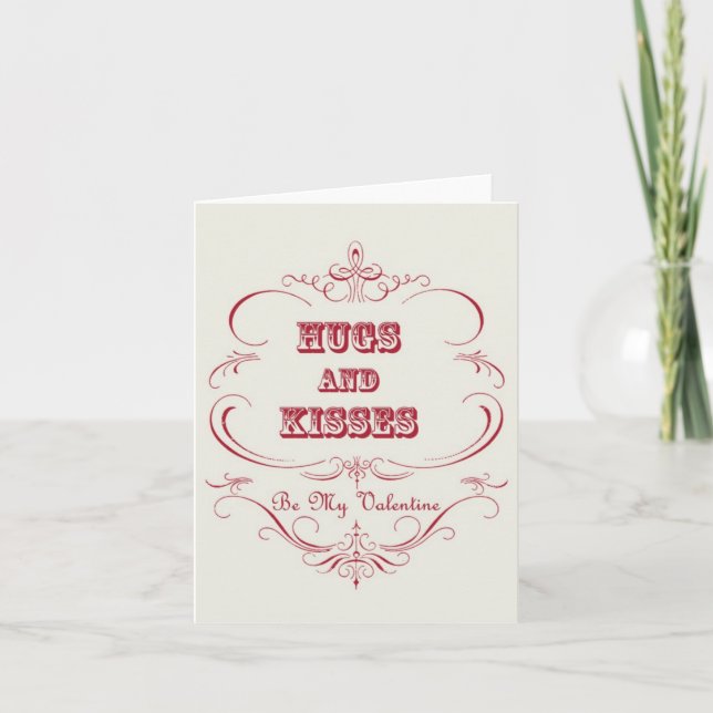 Le carte pour notes vintage de Valentine (Devant)