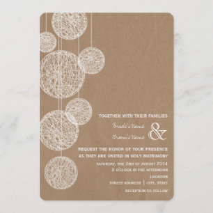 Le carton a inspiré le faire-part de mariage de