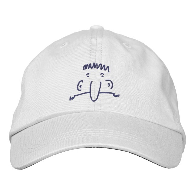 Le Casquette Brodé KILROY Était Là (Devant)
