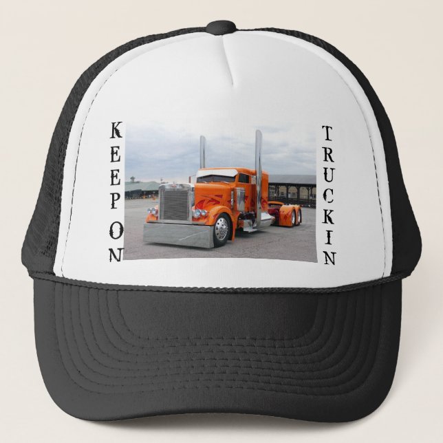 LE CASQUETTE DE CAMION, GARDENT, DESSUS, TRUCKIN (Devant)