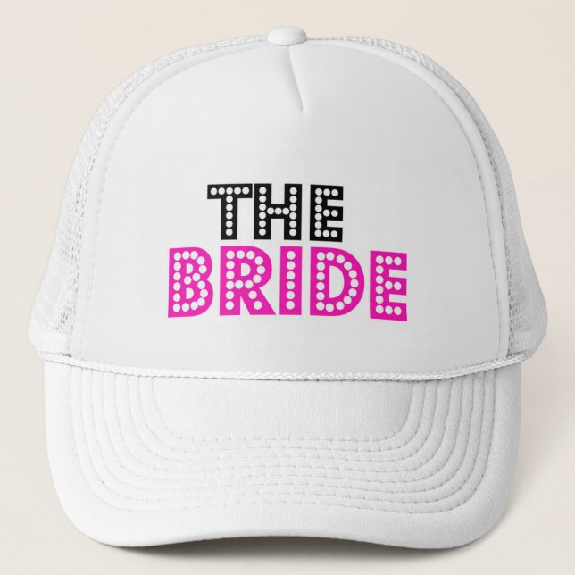Le casquette de camionneur de jeune mariée (Devant)