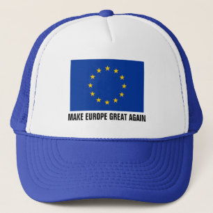 Le casquette de drapeau d'Union européenne