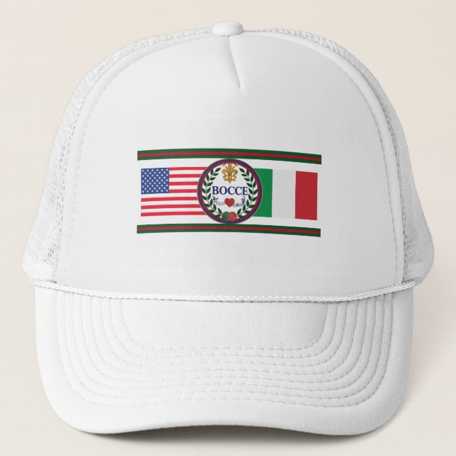 Le casquette du camionneur américain et italien de (Devant)