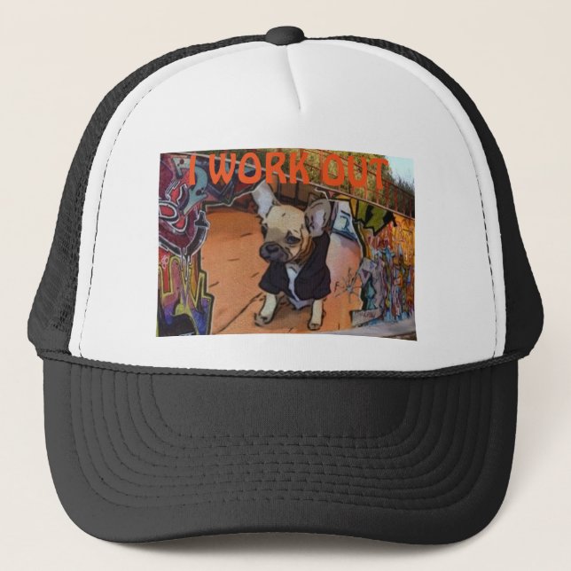 Le casquette du camionneur de bouledogue français (Devant)