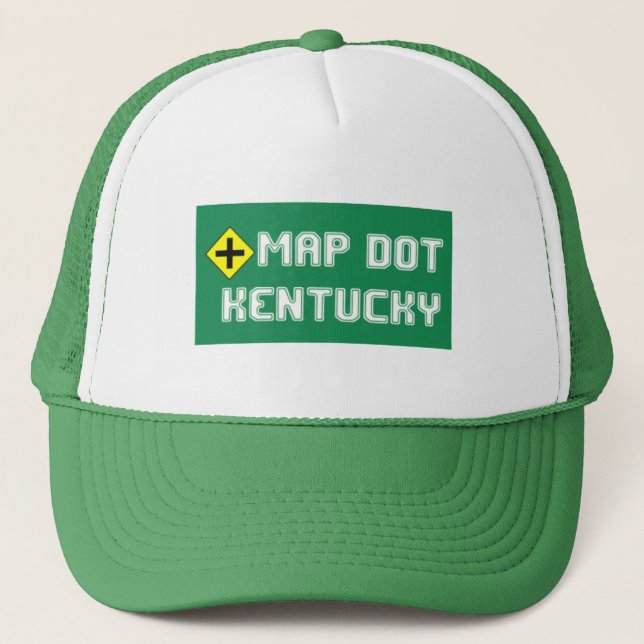 Le casquette du camionneur de point de carte (Devant)