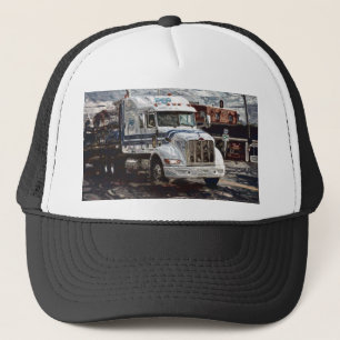 Le casquette du camionneur lourd de transport de