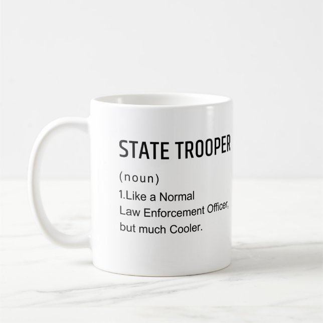 Le Cavalier D'État Mug Cadeau Comme Un Droit Norma (Gauche)