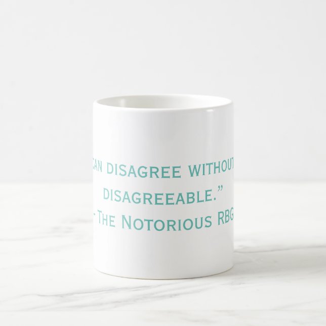 Le Célèbre Citation désagréable du RBG Mug (Centre)
