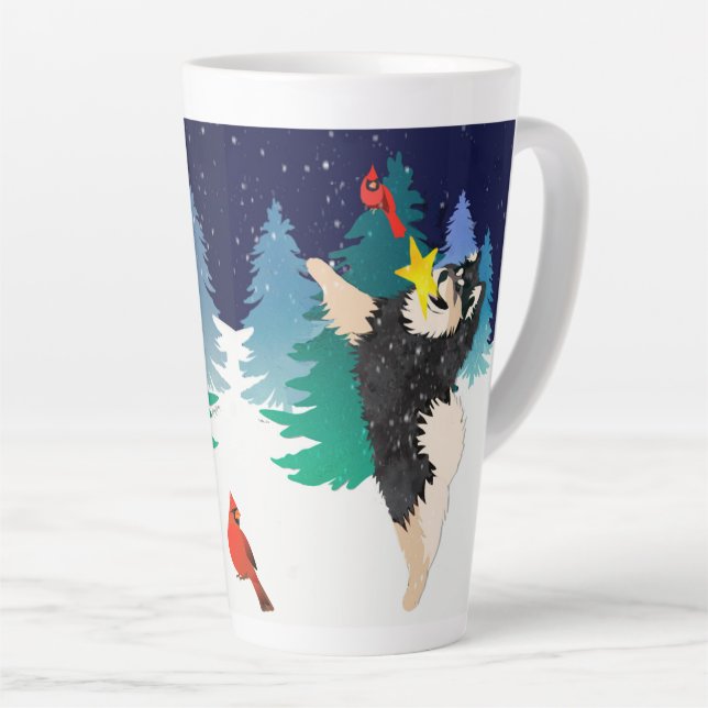 LE CÉLESTIAL - Lapphund finlandais - Latte Mug (Angle droit)