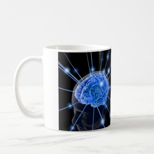 Le cerveau rayonne la tasse (Gauche)
