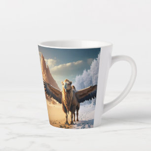 Le chameau volant Latte Mug
