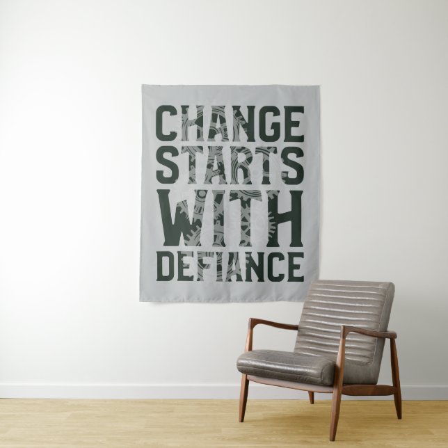Le changement commence avec la tapisserie de la dé (En situation)
