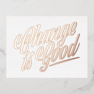 Le changement est une bonne Faire-part de mouvemen