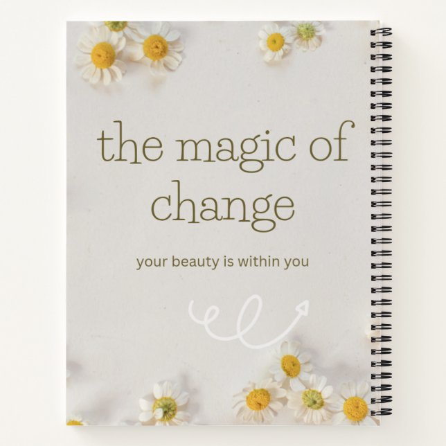 le changement magique . cahier inspirant (Dos)