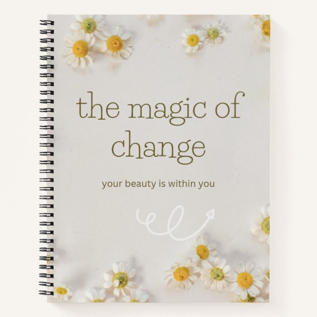 le changement magique . cahier inspirant (Devant)