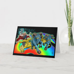 Le char du Thor - carte de voeux