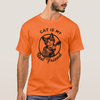 Le chat est mon meilleur T-shirt ami