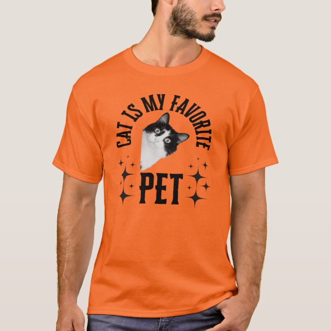 Le chat est mon T-shirt préféré pour animal de com (Devant)