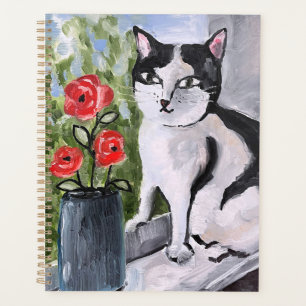 Le chat et les coquelicots