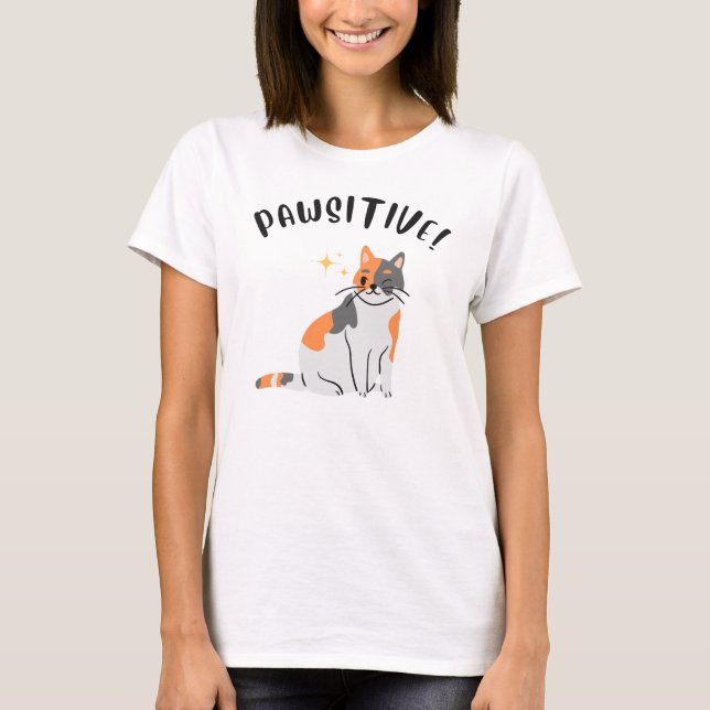Le chat PAWSITIVE - T-Shirt pour femme (Devant)