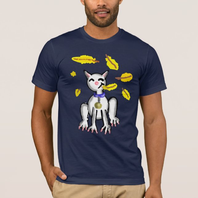 Le chat qui a mangé le T-shirt jaune canari (Devant)