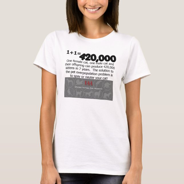 le chat stérilisent le T-shirt neutre (Devant)