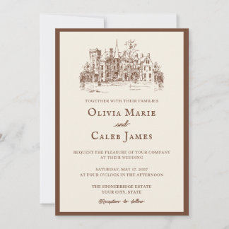 Le Châtaignier : Faire-part de mariage Brun et Ivo