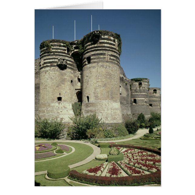 Le Château d'Angers, achevé en 1238 (Devant)