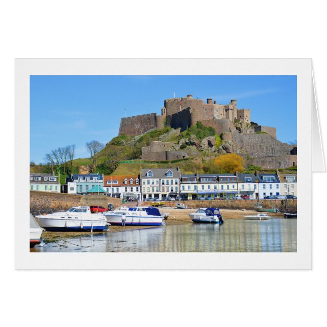 Le château de Gorey, carte Jersey (Devant horizontal)