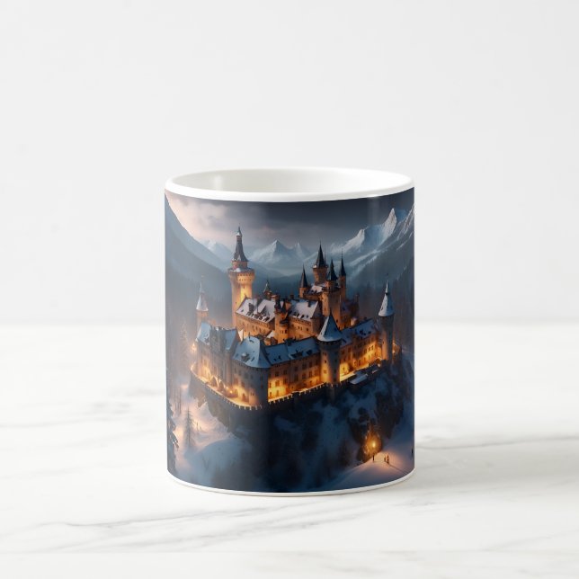 Le château de l'Assistant Chocolat chaud Mug (Centre)