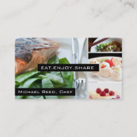 Le chef privé entretient le carte de visite de