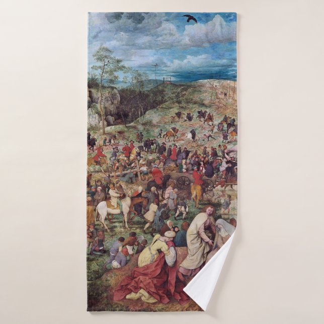 Le chemin de croix, Pieter Bruegel (Serviette de bain)