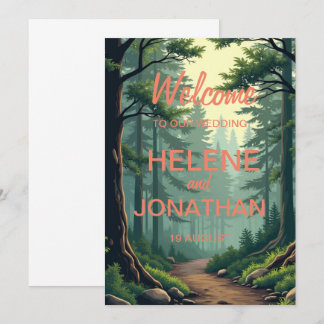 Le chemin de la nature : une carte Faire-part de m