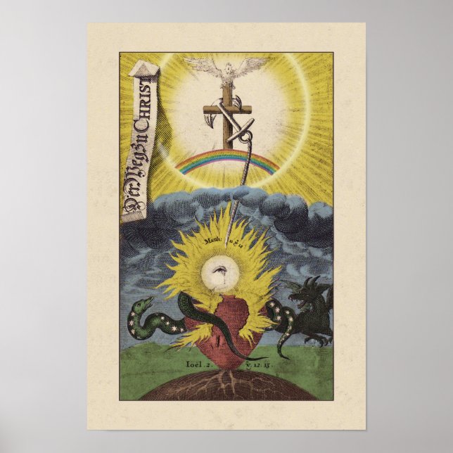 "Le chemin du Christ" Poster de Jacob Bohme (Devant)