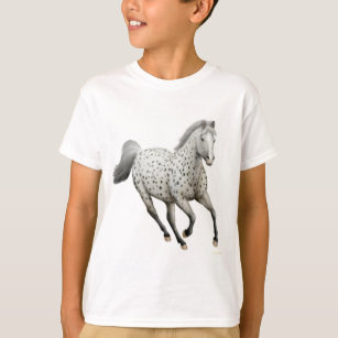 Le cheval d'Appaloosa de léopard badine le T-shirt