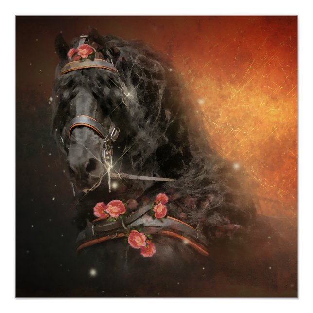 Le Cheval de Feu - Affiche Brillante (Devant)