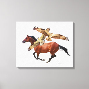 Le cheval de pur sang colporte la toile