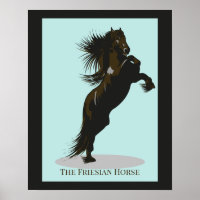 Le Cheval Friésien - Poster