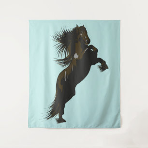 Le Cheval Friésien - Tapisserie