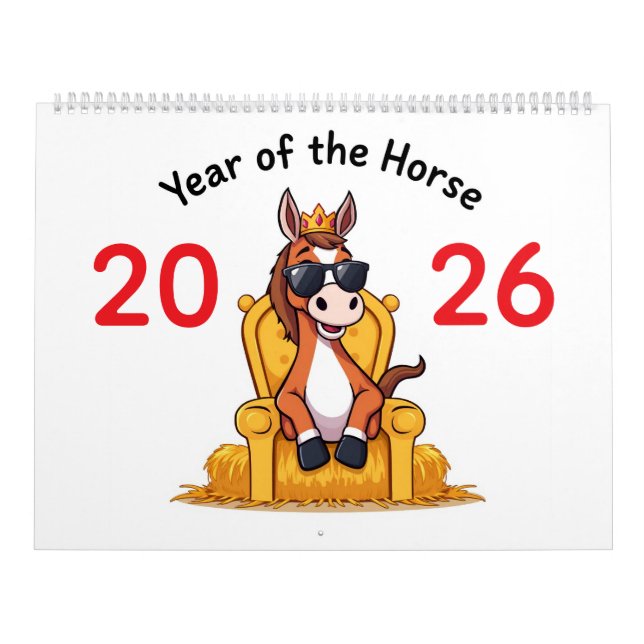 Le Cheval Heureux – Calendrier de Joie 2026 (Protection)