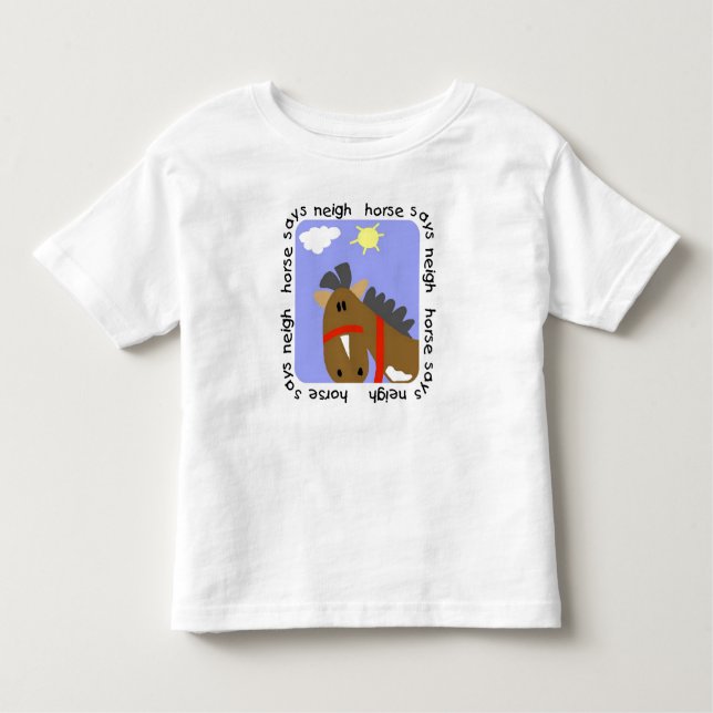 Le cheval indique des T-shirts et des cadeaux (Devant)