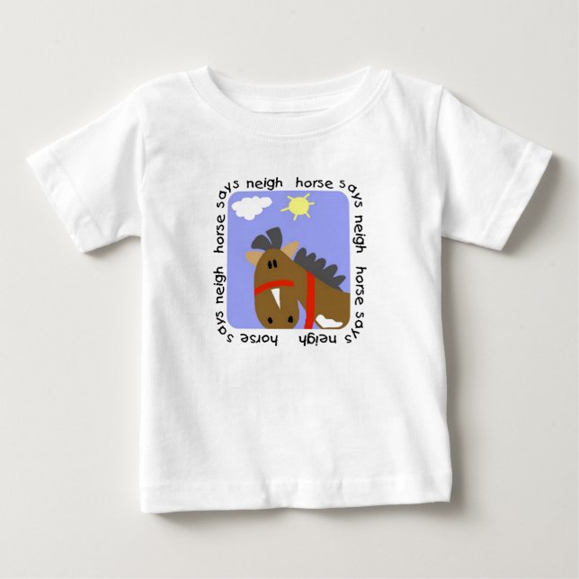 Le cheval indique des T-shirts et des cadeaux (Devant)