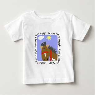 Le cheval indique des T-shirts et des cadeaux