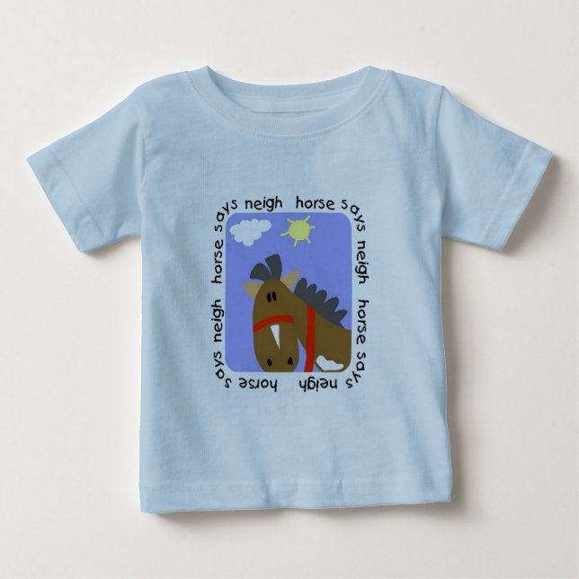 Le cheval indique des T-shirts et des cadeaux (Devant)