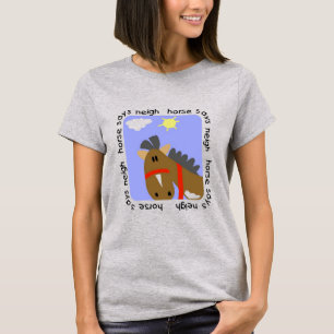Le cheval indique des T-shirts et des cadeaux