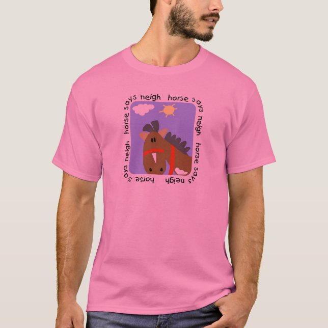 Le cheval indique des T-shirts et des cadeaux (Devant)