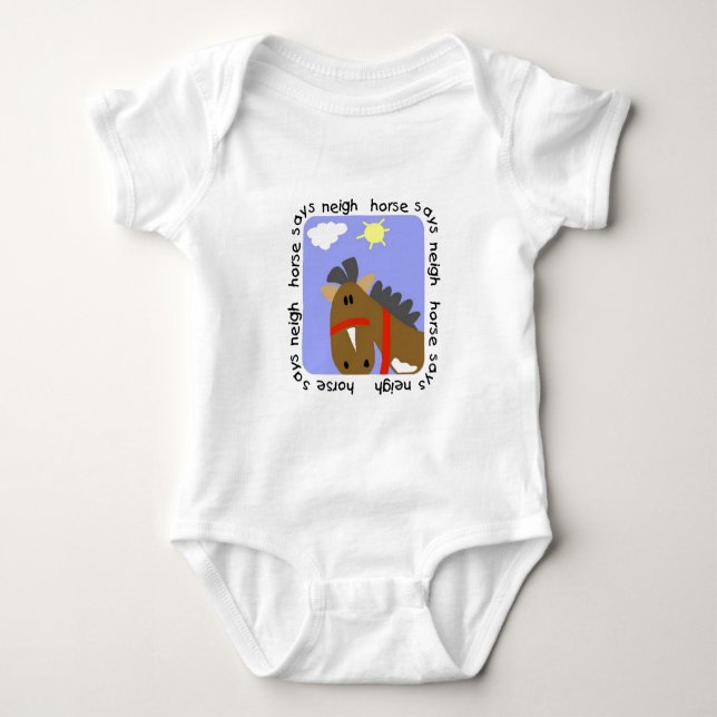 Le cheval indique des T-shirts et des cadeaux (Devant)
