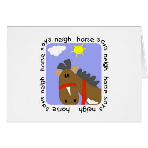 Le cheval indique des T-shirts et des cadeaux d'he