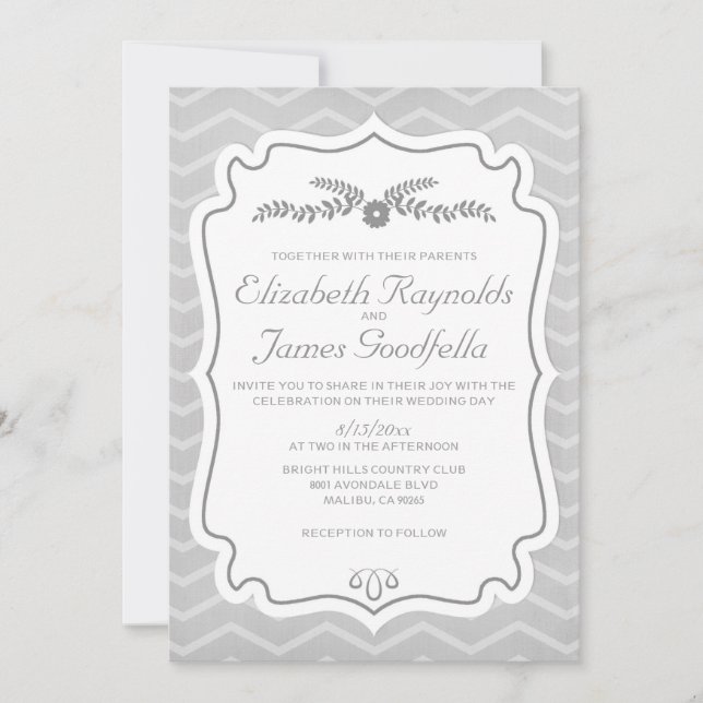 Le Chevron noir et blanc lance des invitations de  (Devant)