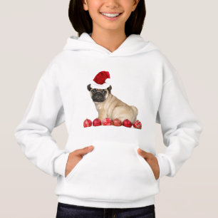 Le chien de carlin de Noël badine le sweat - shir